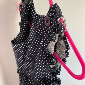 Little Girls Polka Dot Romper- Gap Small (6/7)